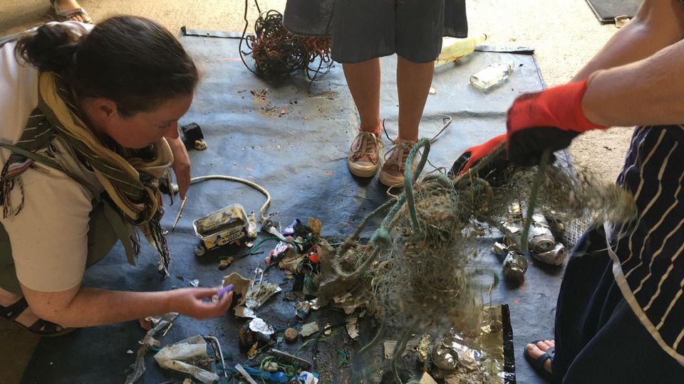sea rubbish recovered